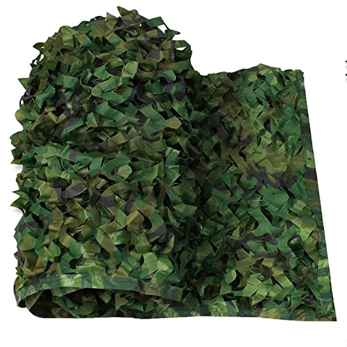 KUWAI 210D Camouflage Netz Jungle Tarnung Net Bulk Roll Sonnenschirm Netz 1.5x2m 2x5m 2x6m 5x6m 6x6m 7x9m 8x10m Für Jagd, Vogelbeobachtung Fotografie Dekoration(4x12m) von KUWAI