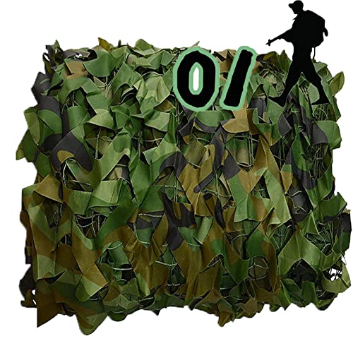 KUWAI Wald Tarnnetz 210D Oxford Gewebe Tarnung Netz 1.5x2m 2x5m 4x6m 5x7m 8x9m 10x12m Bulk Roll Sonnenschirm Netz Für Bundeswehr Jagd Dekoration Camping Verstecktes Camouflage Netz(4x7m) von KUWAI