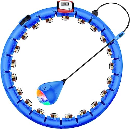 KUWAN Smart Fitness Reifen mit Zähler, Smart Hoola Hoop Reifen für Erwachsen & Anfänger 24 Knoten Bewegliche und Verstellbare für Gewichtsverlust und Fitness KUWAN Smart Fitness Reifen mit Zähler, Smart Hoola Hoop Reifen für Erwachsen & Anfänger 24 Knoten Bewegliche und Verstellbare für Gewichtsverlust und Fitness von KUWAN