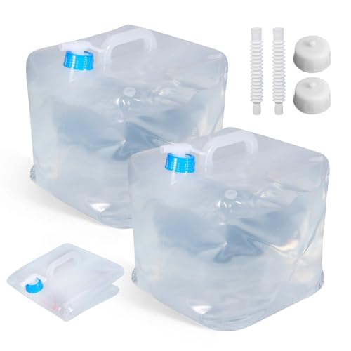 KUWUNG Wasserkanister Faltbar, 2 Stück 10L Wasserkanister Mit Hahn und Tragegriff, Trinkwasserkanister Wasserbehälter,Wassertank Camping,für Outdoor-Camping,Wandern und Wasser notfallvorsorge KUWUNG Wasserkanister Faltbar, 2 Stück 10L Wasserkanister Mit Hahn und Tragegriff, Trinkwasserkanister Wasserbehälter,Wassertank Camping,für Outdoor-Camping,Wandern und Wasser notfallvorsorge von KUWUNG