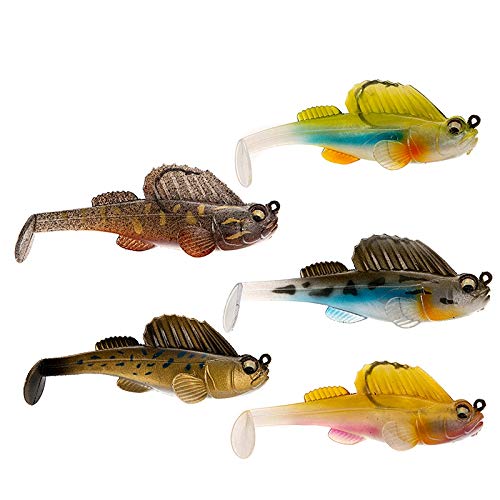 Angelköder Köder Blei Jig Dark Sleeper Swimbaits Köder Angelköder zum Angeln Barsch von KVSERT