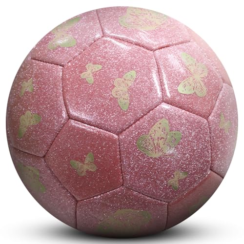 KWJEIULSOQ Fussball, fußbälle Unisex, Kinder Fussball, Offizieller Fussball grösse 5, Outdoor-Indoor Fussball Spiel, fußball für Jugendliche und Erwachsene, Fussball Geschenke Jungen Weihnachten von KWJEIULSOQ