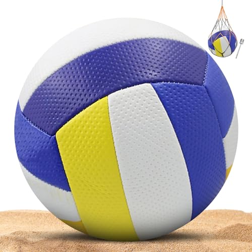 KWJEIULSOQ Volleyball Weicher Beachvolleyball Offizielle Größe 5 Beach Volleyball Soft Touch Volleyball BallOutdoor Indoor Beach Gym Game Ball von KWJEIULSOQ