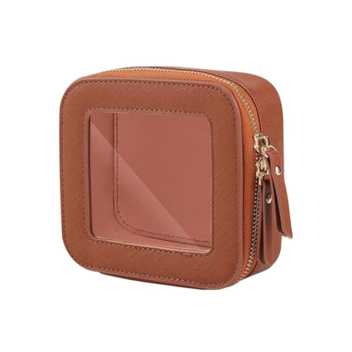 KWJNH Transparente Make-up-Tasche mit Reißverschluss, wasserdichte Kosmetiktasche, Reise-Make-up-Tasche, Mini-Kosmetiktasche, niedlicher U-Etui, Organizer von KWJNH