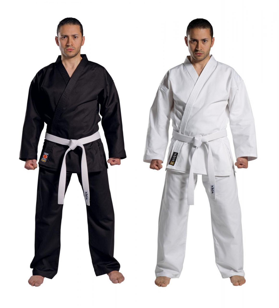 KWON Karateanzug Traditional 8oz weiß oder schwarz KWON Karateanzug Traditional 8oz weiß oder schwarz von KWON KG