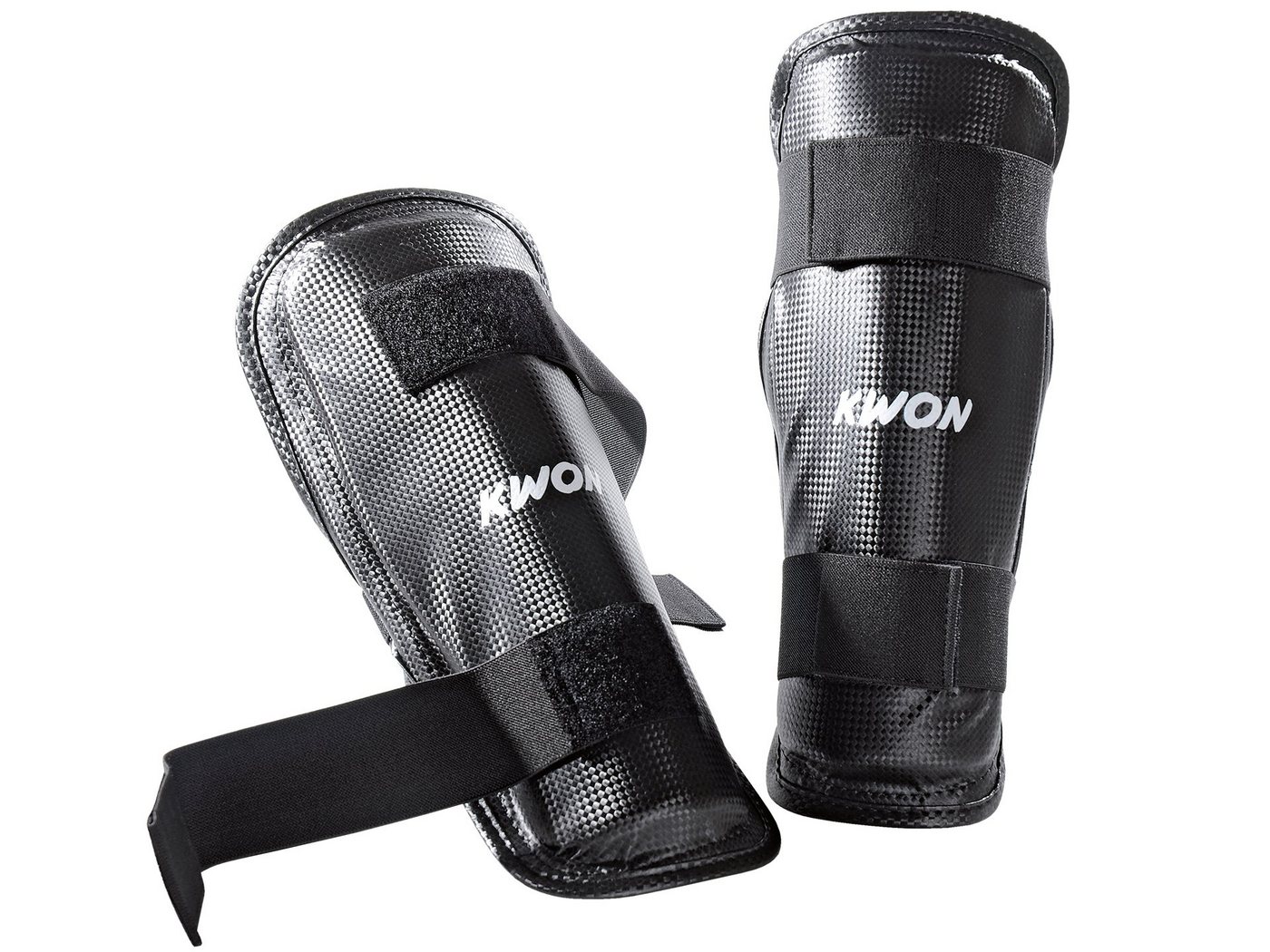 KWON Schienbeinschutz Kampfsport Kickboxen Krav Maga Karate MMA schwarz KWON Schien, Kunstleder, feucht abwischbar, Evolution XXS - XL von KWON