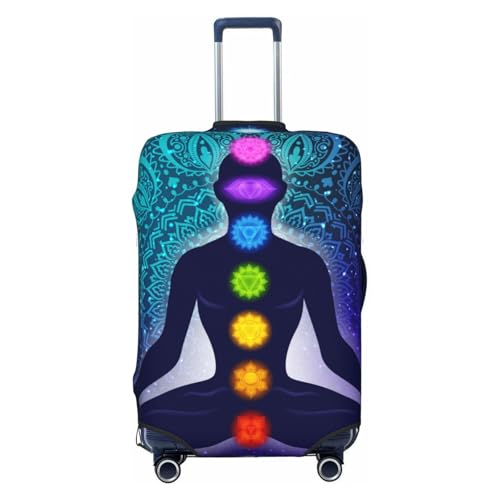 KWQDOZF Chakra Mandala Galaxie bunt Elastische Reisegepäckabdeckung Reisekoffer-Abdeckung für Kofferraum 19''-32'' Gepäckschutzhülle von KWQDOZF