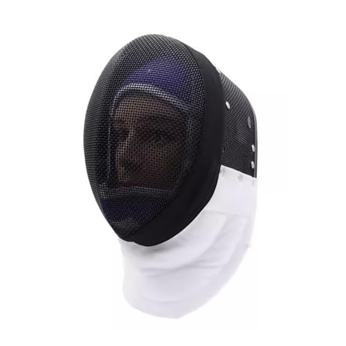 350N Fechtmaske, Degenfechthelm, mit Herausnehmbarem Futter, Fechtausrüstung, für Degen-Trainingssportler(Black,X-Small) von KXJPIZIYB