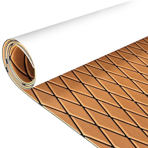 KXKZREN Eva-Schaum Boot Bodenbelag selbstklebend 6mm dick Anti-Rutsch Marine Matte 238.4x111.6cm Gravierter mit großem Rautenmuster KXKZREN Eva-Schaum Boot Bodenbelag selbstklebend 6mm dick Anti-Rutsch Marine Matte 238.4x111.6cm Gravierter mit großem Rautenmuster von KXKZREN