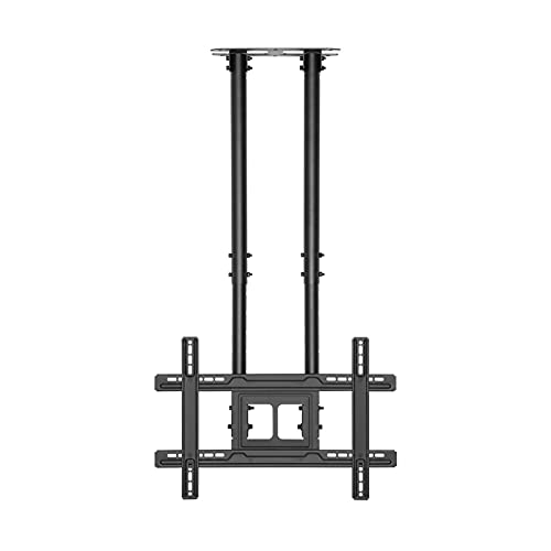 Moderner Eck-TV-Ständer, robuster TV-Aufhänger, 127–203 cm, zweipolig, verstellbare TV-Deckenhalterung, Verlängerung, neigbare TV-Deckenhalterung, max. Vesa 600 x 400 mm, bis zu 154 lbs, robuste von KXQYIKYI