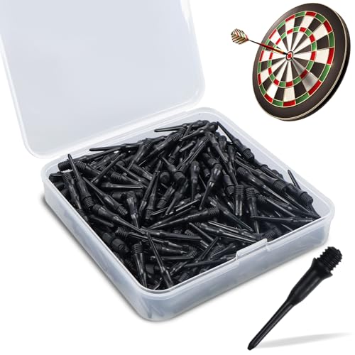 KXVXXV Dartspitzen Kunststoff Dart Spitzen Soft Ersatzspitze Nicht Leicht zu Brechen und Stabil 200 Stück Schwarz für Dartpfeile mit Kunststoffspitze KXVXXV Dartspitzen Kunststoff Dart Spitzen Soft Ersatzspitze Nicht Leicht zu Brechen und Stabil 200 Stück Schwarz für Dartpfeile mit Kunststoffspitze von KXVXXV