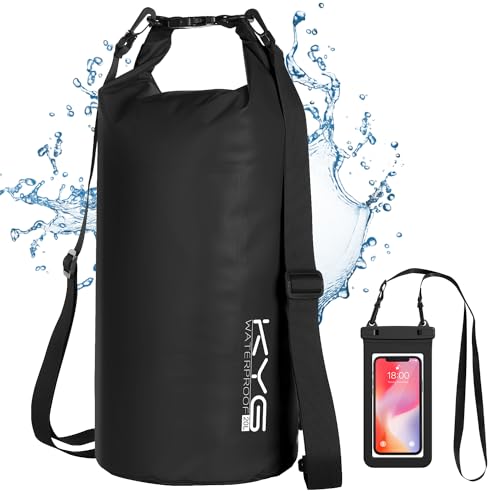 KYG Dry Bag wasserdichte Tasche, 10L/20L, mit Wasserdicht Handyhülle, Trockentasche für Strand und Outdoor Sport, Wandern, Skifahren, Angeln, Klettern, Camping, Surfen, Rafting KYG Dry Bag wasserdichte Tasche, 10L/20L, mit Wasserdicht Handyhülle, Trockentasche für Strand und Outdoor Sport, Wandern, Skifahren, Angeln, Klettern, Camping, Surfen, Rafting von KYG