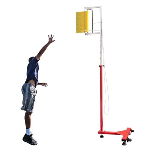 KYZTMHC Vertikalsprung-Messgerät Sport-Vertikalsprungstange Vertikalsprungmessgerät für Basketball/Badminton (Color : Yellow, Size : 5.5-10.4ft) von KYZTMHC