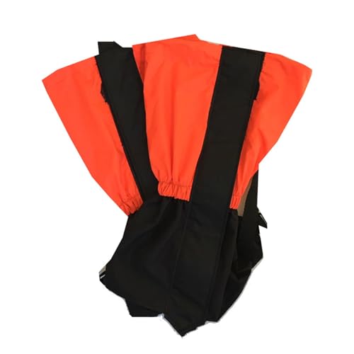 KZKZK Schneegamaschen, reißfeste Knöchelgamaschen, for Outdoor-Wanderungen im Schlamm, Sand und Schnee, Jagd, Bergsteigen oder Skifahren, Unisex(Orange) von KZKZK