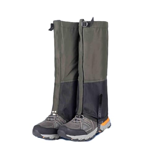 KZKZK Schneegamaschen, reißfeste Knöchelgamaschen, for Wandern in Schlamm, Sand und Schnee, Jagd, Bergsteigen oder Trekking, Unisex(Green,XL) von KZKZK