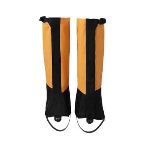 Outdoor-Gamaschen, verstellbare Schneegamaschen, for Wandern im Schlamm, Sand und Schnee, Jagd, Bergsteigen oder Skifahren, Unisex(Yellow,L) von KZKZK