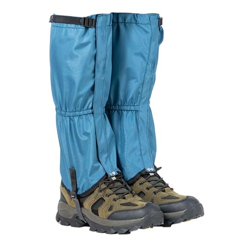 Schneegamaschen, schlangenresistente Wandergamaschen, for Wandern in Schlamm, Sand und Schnee, Jagd, Bergsteigen oder Skifahren, Unisex(Blue,L) von KZKZK