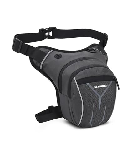 Beintasche Motorrad Für Ka&wasaki Z 800 Z800 2013-2016 Motorrad wasserdichte Hüfttasche Oberschenkeltasche(Gray) von KaLaGong