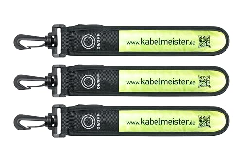 Kabelmeister LED-Leuchtband/Blinklicht mit Befestigungshaken, reflektierend Kabelmeister LED-Leuchtband/Blinklicht mit Befestigungshaken, reflektierend von Kabelmeister