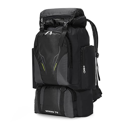 Kabxhueo 70L Ultra Leicht Wandern Rucksack Herren Damen Wasserdichter Trekkingrucksack Reiserucksack Backpacker Rucksack Für Wandern, Bergsteigen, Camping, Reisen, Klettern, Outdoor Sport,Schwarz Kabxhueo 70L Ultra Leicht Wandern Rucksack Herren Damen Wasserdichter Trekkingrucksack Reiserucksack Backpacker Rucksack Für Wandern, Bergsteigen, Camping, Reisen, Klettern, Outdoor Sport,Schwarz von Kabxhueo