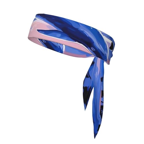 Elegantes Delfin-Sport-Kopftuch – Volldruck, leichtes Kopftuch für Bewegung und Sport von KadUe