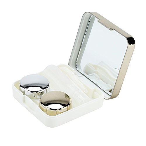 Kadimendium Kontaktbox, Leicht zu Tragender Kontaktlinsenbehälter für den Büro- und Heimgebrauch auf Reisen (Gold) von Kadimendium