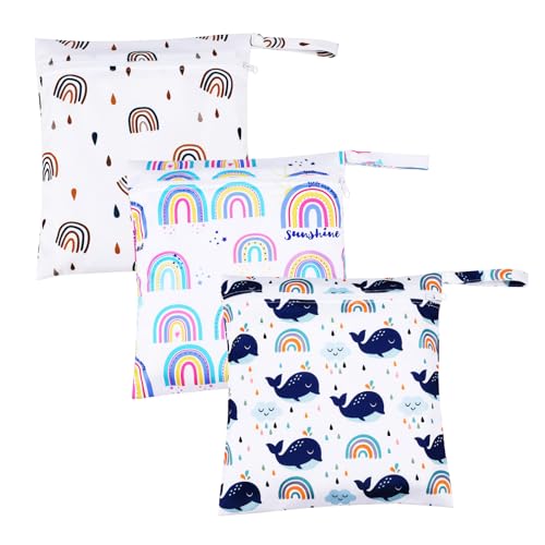 Kaisibum 3 Stück Wetbag,Nassbeutel Kindergarten Windeltasche Wiederverwendbare Organiser Beutel mit Reißverschluss für Baby Kleinkind Windeln Reisen Gym Strand Pool Kaisibum 3 Stück Wetbag,Nassbeutel Kindergarten Windeltasche Wiederverwendbare Organiser Beutel mit Reißverschluss für Baby Kleinkind Windeln Reisen Gym Strand Pool von Kaisibum