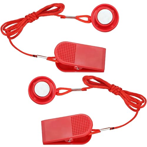 2PCS Laufband Sicherheitsschlüssel, Laufband Universal Magnet Sicherheitsschlüssel, Ersatz-Laufband-Sicherheitsschlüssel, für alle NordicTrack, Proform, Sole, Weslo, Weider, Epic von Kakveiai