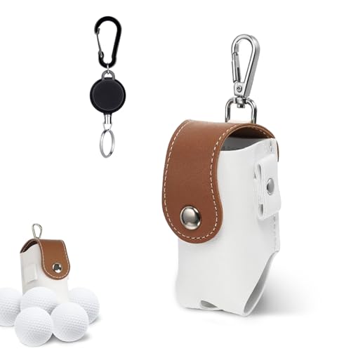 Golfball-Beutel, Golfball-Aufbewahrungstasche, Golfball-Schutz Tasche, Tragbar Golf Kleine Ball Tasche, Golf-Hüfttasche, Golftasche mit Hängendem Clip, Golf-Zubehör, Wasserdicht(Braun Golfball-Beutel, Golfball-Aufbewahrungstasche, Golfball-Schutz Tasche, Tragbar Golf Kleine Ball Tasche, Golf-Hüfttasche, Golftasche mit Hängendem Clip, Golf-Zubehör, Wasserdicht(Braun von Kakveiai