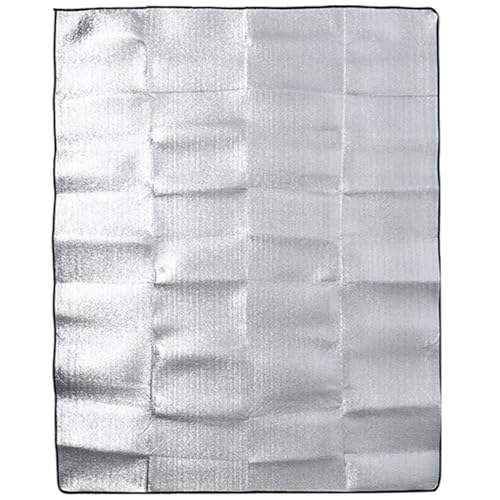 Campingmatte, 79x59 wasserdichte Aluminiumfilm -isolierte Decke, Faltbare tragbare, verdickte Perle Baumwolle isoliertes Schlafpad für Strandzelt, Camping, Wanderungsdecke von Kalastussaari