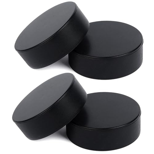 Kalastussaari Foam Ice Hockey Pucks, 4pcs weastresistente Eishockey-Pucks, leichte Hockey-Pucks für das Üben und das Klassische Training Soft Black Hockey Puck für den Innengebrauch Kalastussaari Foam Ice Hockey Pucks, 4pcs weastresistente Eishockey-Pucks, leichte Hockey-Pucks für das Üben und das Klassische Training Soft Black Hockey Puck für den Innengebrauch von Kalastussaari