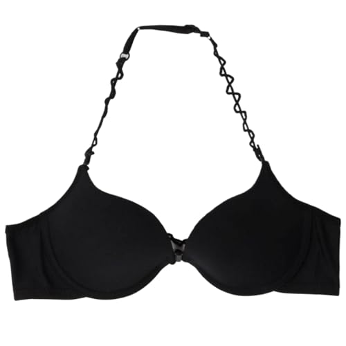 Kalastussaari Frontschließe BHS für Frauen, sexy Frontschließungs -BH mit Cabrio -Trägern für Sommer (schwarz, 38/85ab) Maidenform -BHS für Frauen von Kalastussaari