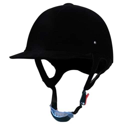 Kalastussaari Reiter Helm, Samt Reithut, verstellbare Schwarze Stoff Sporthelme mit ABS -Liner und Kinngurt für Männer Frauen Kinder Kalastussaari Reiter Helm, Samt Reithut, verstellbare Schwarze Stoff Sporthelme mit ABS -Liner und Kinngurt für Männer Frauen Kinder von Kalastussaari