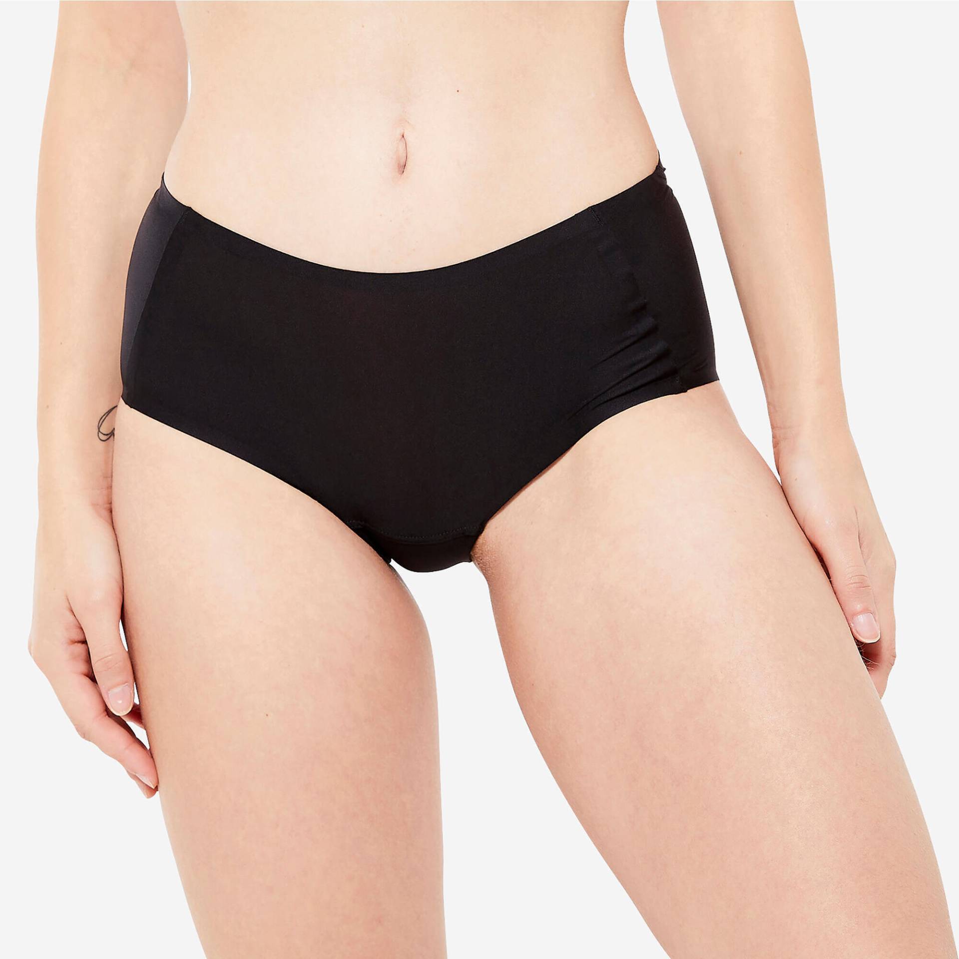 Funktionsunterhose Lauf-Panty Damen Zweite-Haut-Effekt - schwarz von Kalenji