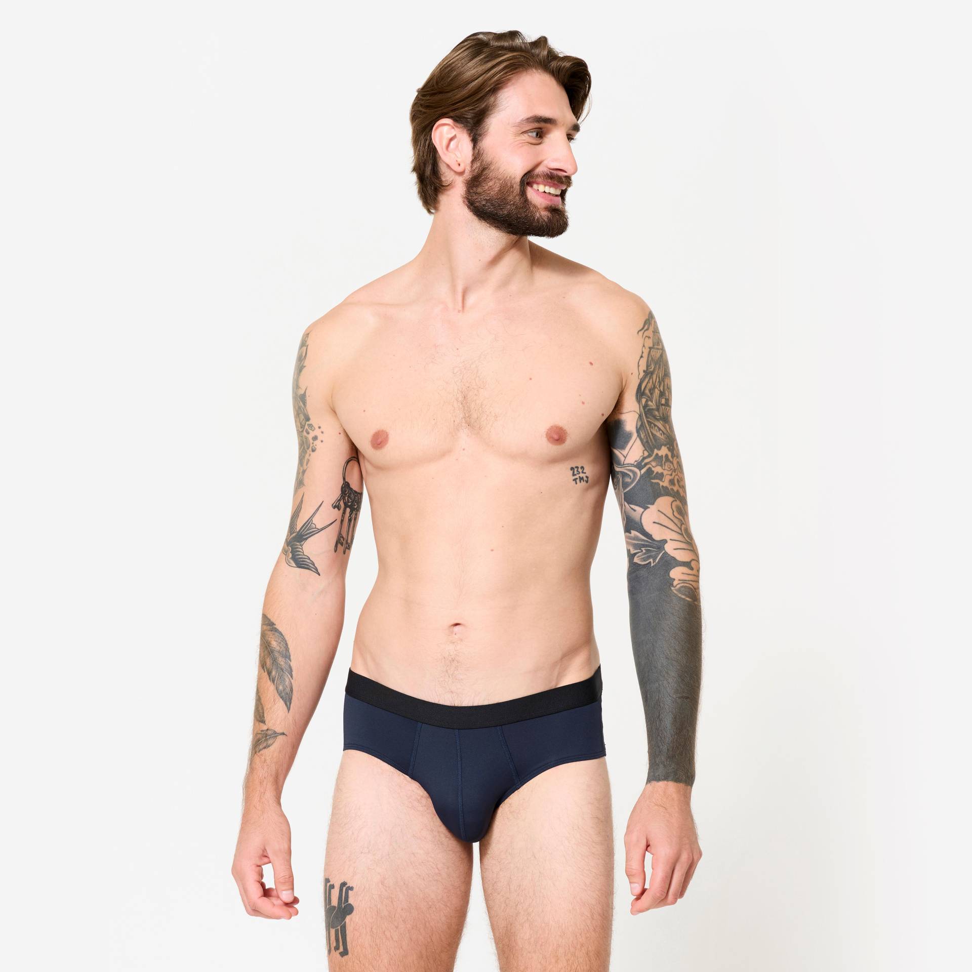 Funktionsunterhose Lauf-Slip Herren atmungsaktiv - dunkelblau Funktionsunterhose Lauf-Slip Herren atmungsaktiv - dunkelblau von Decathlon