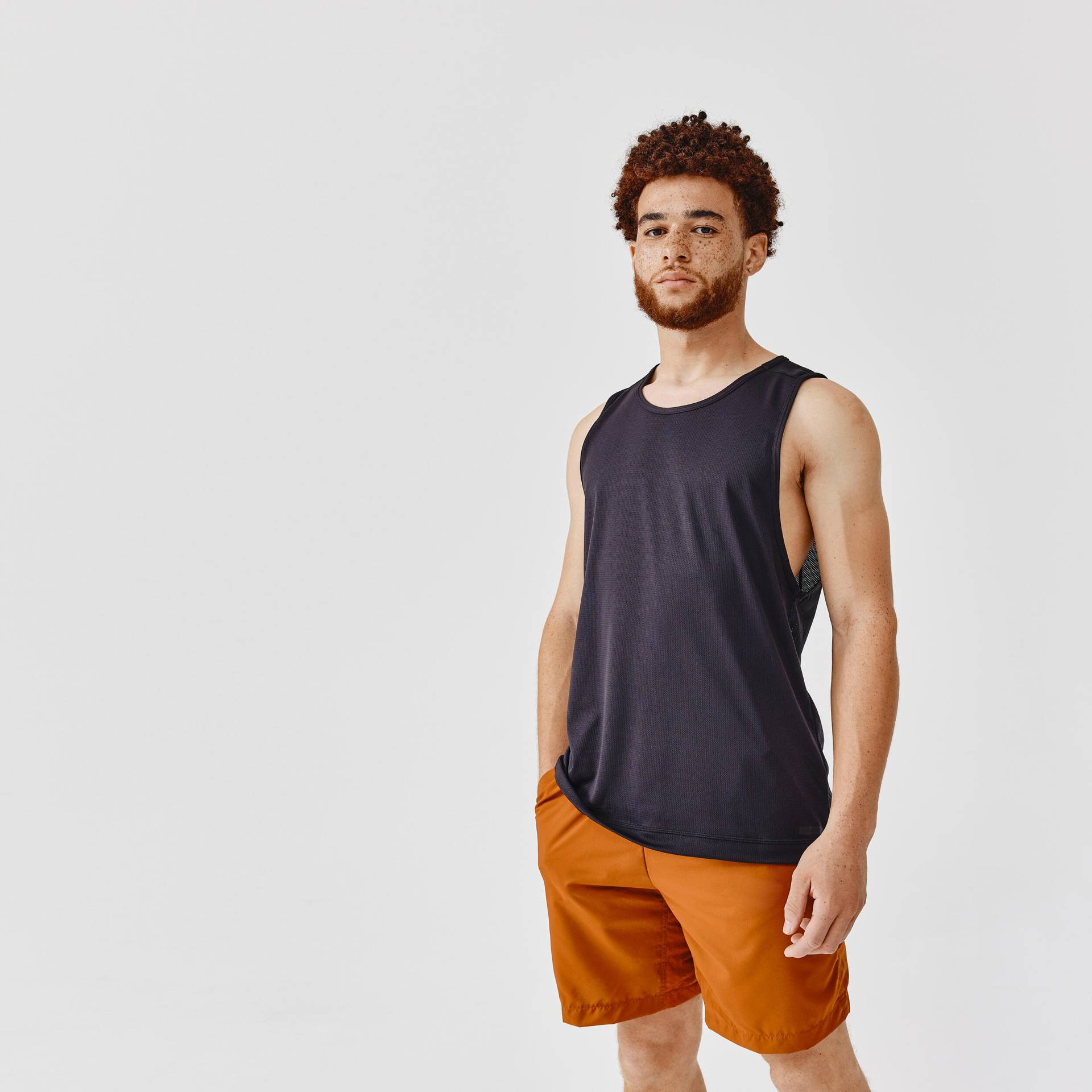 Lauf-Tanktop Herren atmungsaktiv - Dry schwarz Lauf-Tanktop Herren atmungsaktiv - Dry schwarz von Kalenji