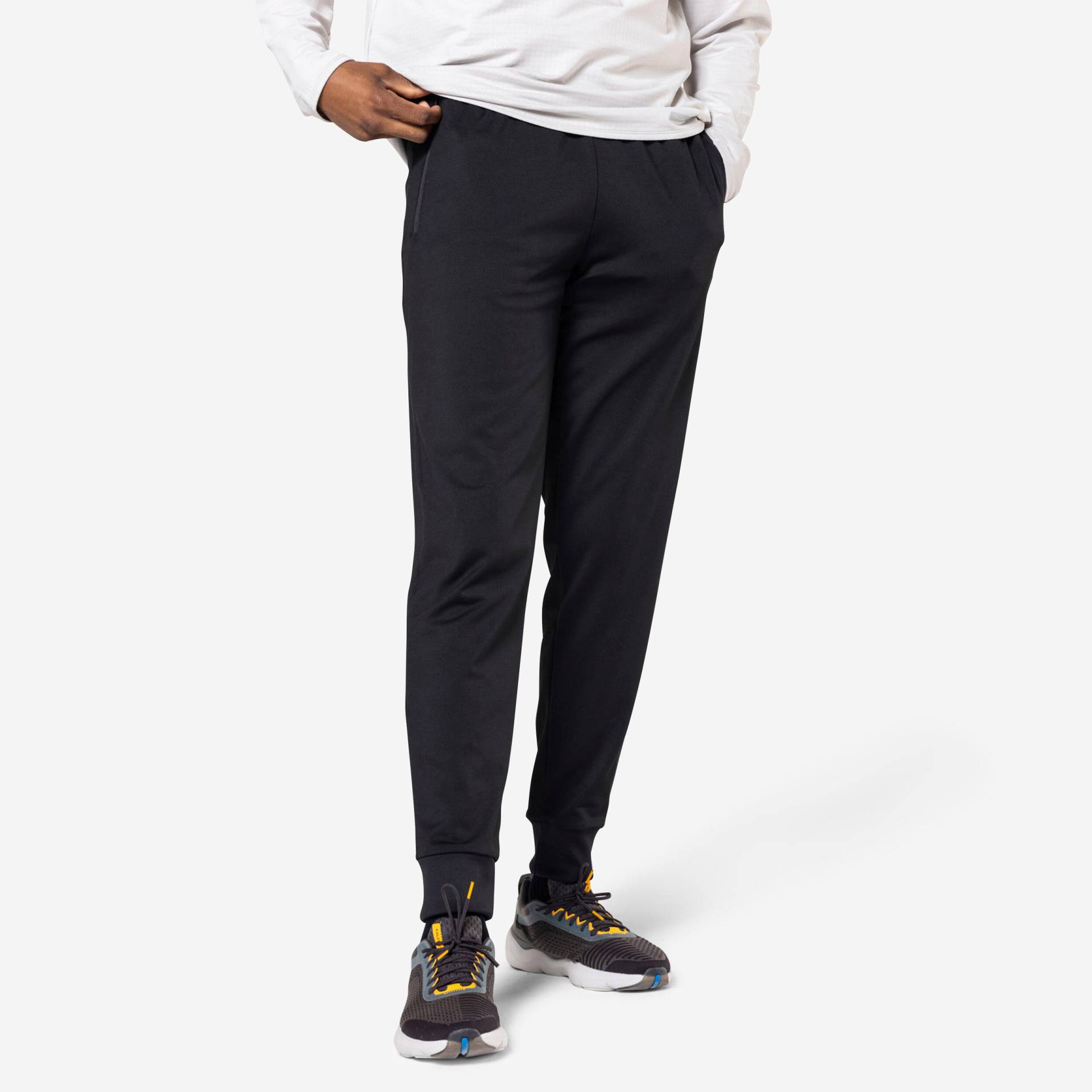 Laufhose lang Herren - Run 100 Warm schwarz Laufhose lang Herren - Run 100 Warm schwarz von Kalenji