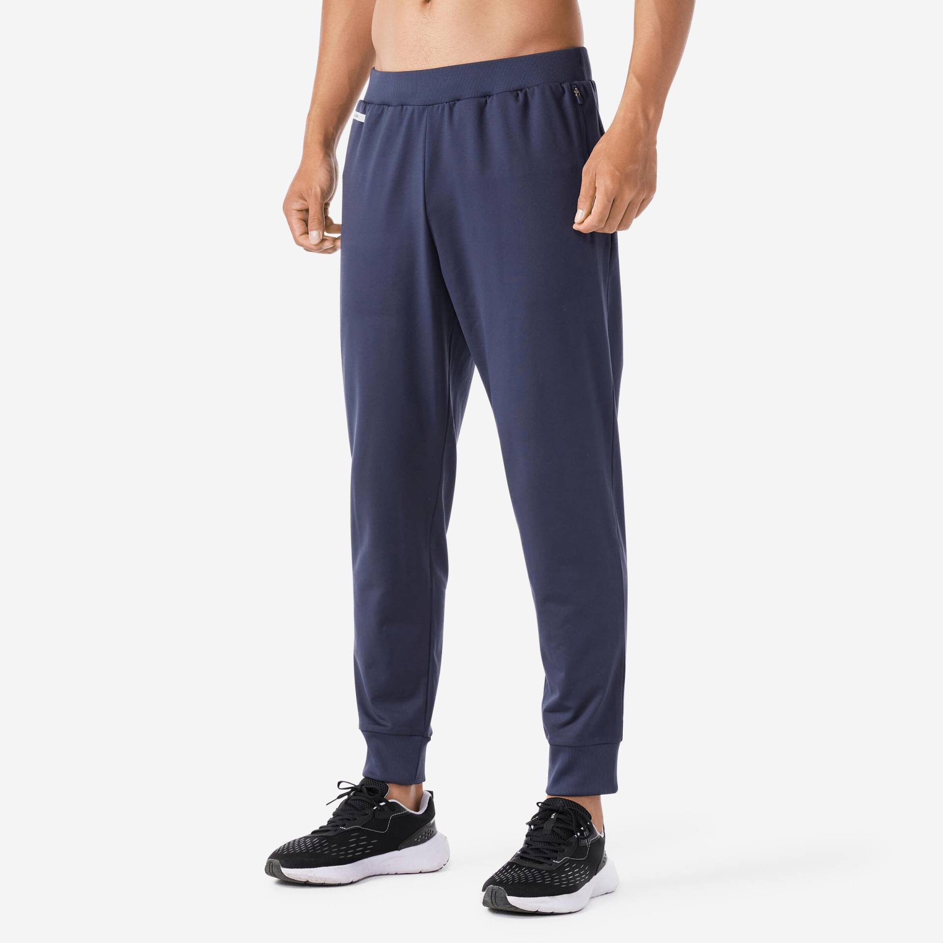 Laufhose lang Herren warm - 100 blau von Kalenji