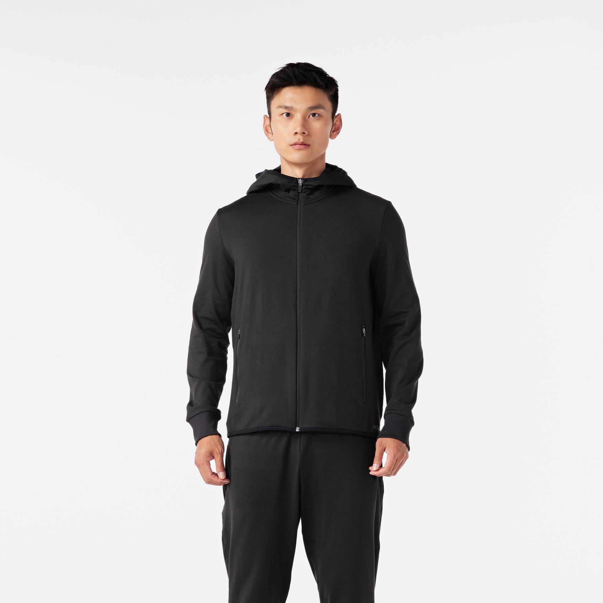 Laufjacke Herren - Run 100 Warm schwarz Laufjacke Herren - Run 100 Warm schwarz von Kalenji