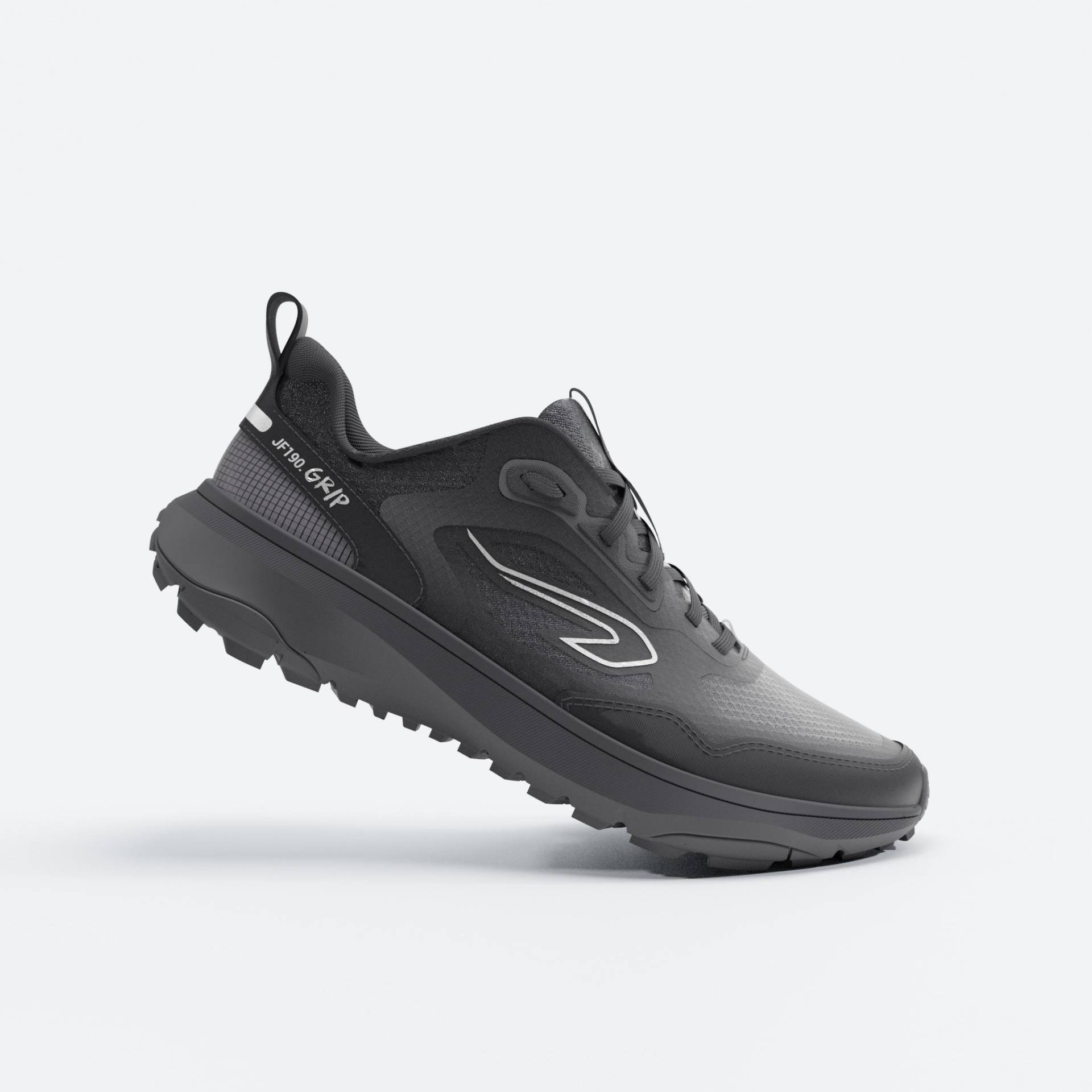 Laufschuhe Trailrunning Herren - JF 190 Grip schwarz Laufschuhe Trailrunning Herren - JF 190 Grip schwarz von Kalenji