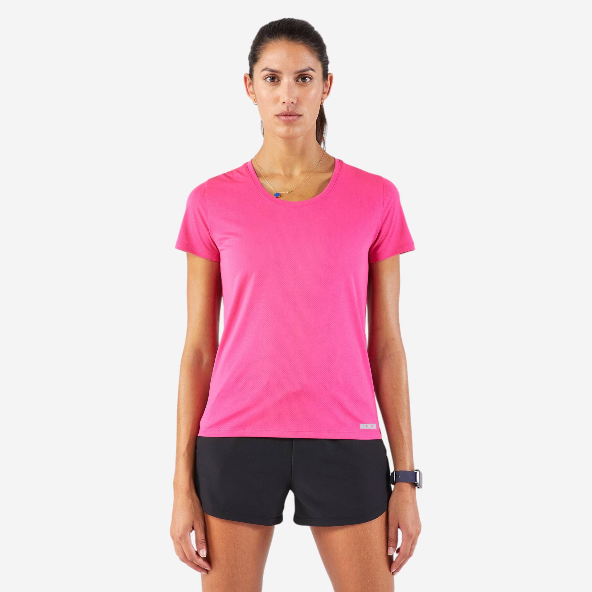 Laufshirt kurzarm Damen atmungsaktiv - Run 100 pink von Kalenji