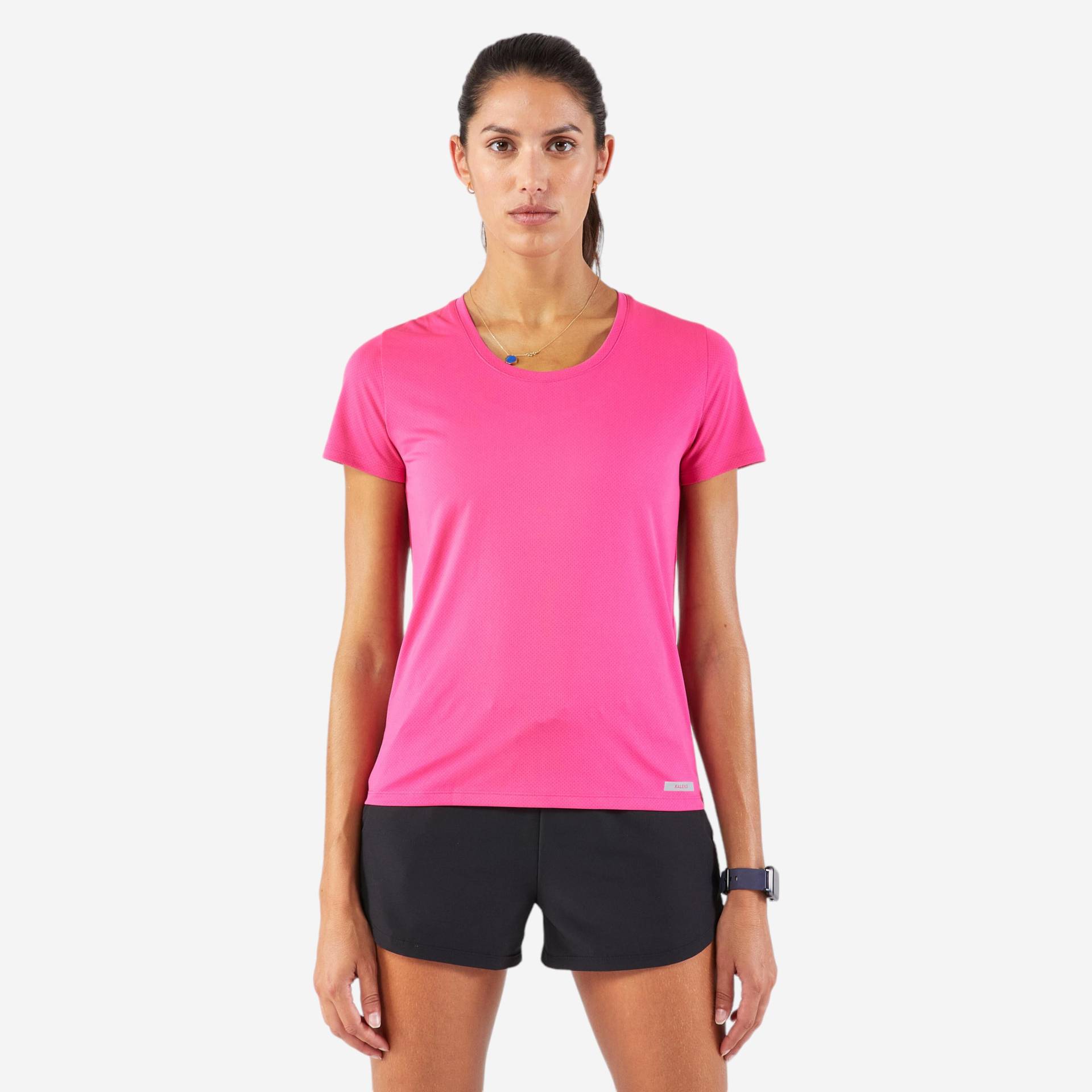 Laufshirt kurzarm Damen atmungsaktiv - Run 100 pink Laufshirt kurzarm Damen atmungsaktiv - Run 100 pink von Kalenji