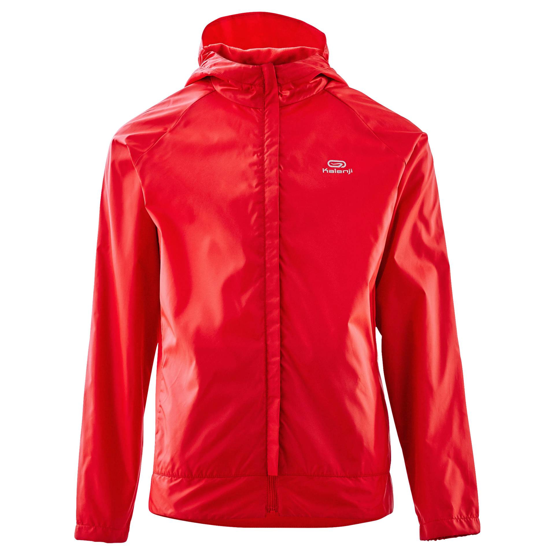 Windjacke Leichtathletik Club personalisierbar Kinder rot von Kalenji