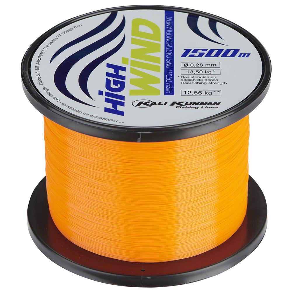 Kali Kunnan High Wind Monofilament 1500 M Orange 0.300 mm von Kali Kunnan