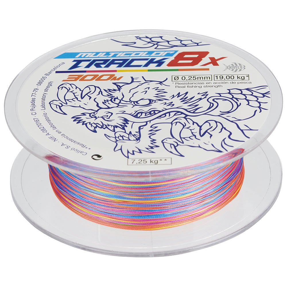 Kali Kunnan Track 8x Braided Line 300 M Mehrfarbig 0.350 mm von Kali Kunnan