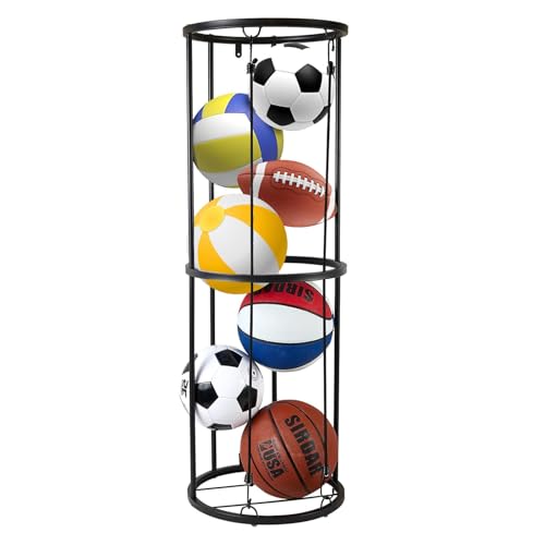 2-Stufiger Ballständer,vertikales ballständer,Ballhalterung Stehend,Abnehmbares Standing Rack Halter,Sport Equipment Organizer Abnehmbare Vertikale Display Stand für Volleyball Fußball Basketball 2-Stufiger Ballständer,vertikales ballständer,Ballhalterung Stehend,Abnehmbares Standing Rack Halter,Sport Equipment Organizer Abnehmbare Vertikale Display Stand für Volleyball Fußball Basketball von Kamanan