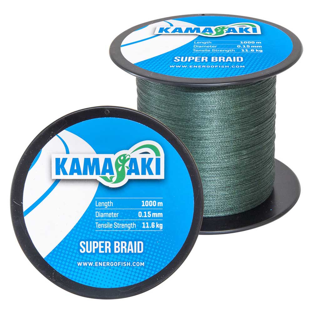 Kamasaki Super 1000 M Braided Line Silber 0.100 mm von Kamasaki