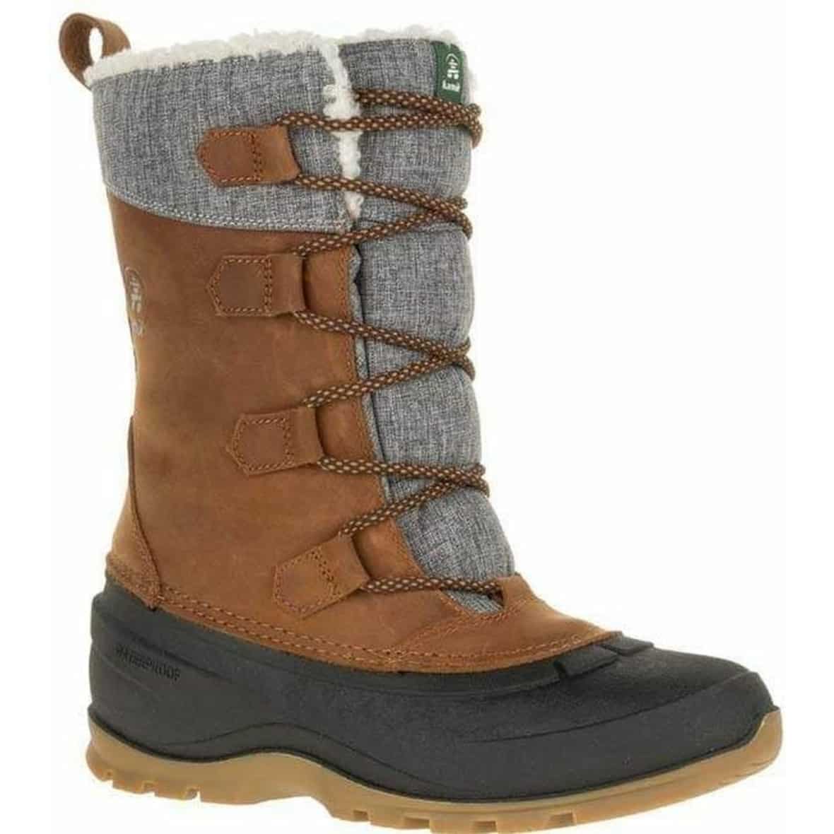 Kamik Snowgem Damen Winterschuhe (Braun 38) Winterstiefel von Kamik