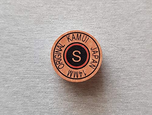 Kamui Original Billardqueue-Spitzen laminiert 10 Schichten Billard Zubehör Größe 14mm Härte Version S Kamui Original Billardqueue-Spitzen laminiert 10 Schichten Billard Zubehör Größe 14mm Härte Version S von Kamui Brand