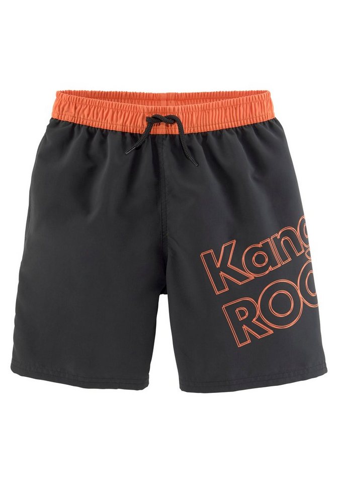 KangaROOS Badeshorts Adams Kids im Colorblocking-Design von KangaROOS